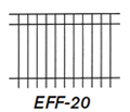EFF-20: 3 Clean beautiful rails to compliment any home, year after year this is the most popular style. Very common around new pools.